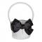 Generic White And Black Bow Matt Satin Flower Girls` Basket