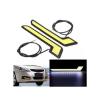 Generic 401145596402 2x White Car LED Daytime Running Light DRL COB Strip Lamp Fog Lamp 12V DC