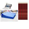 Geometrical Set, 12 Pcs HB Pencil and 1PC School File