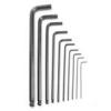 9pcs Hexagon Wrench Set Metric 1.27mm-10mm Ball End Long Arm Hex Key Set