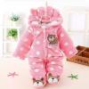 Pink Fluffy And Warm Baby Romper