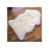 White Faux Fur Bedside Rug