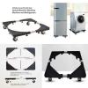 Expandable Movable Washing Machine & Fridge Trolley Stand