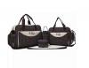 BROWN With White Polka Dots 5 In 1 Diaper Bag With Changing Mat