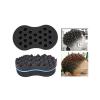 Barber Hair Brush Sponge Dreads Locking Twist Coil Afro Curl Wave black