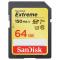 Sandisk Extreme 64GB SDXC Memory Card Up To 150MB/s