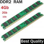 Generic DDR2 4Gb 2Gb 1Gb DDR2 RAM 800 667 533 Mhz / suit for all Intel and AMD desktop / memoria 2 gb ddr2 ram  single / ddr 2 memory(Memory Capacity: ddr2 800 1gb)