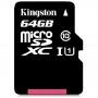 Kingston Class 10 Micro SDHC UHS-1 Memory Card 80MB/s -Black