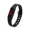 Duoya Bluerdream-Rubber LED Womens Mens Date Sports Bracelet Digital Wrist Watch -Black