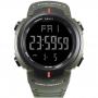 Smael Men Climbing Sports Digital Wristwatches Big Dial Military Watches Alarm G Style Shock Resistant Waterproof Watch LED(Army Green)