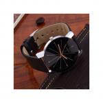 Fashion Black Watch Man Women Fashion Women Men Watches Lovers PU Leather Band Quartz Analog Wrist Watchworldwise
