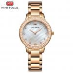 Generic Royal 30M Waterproof Women Watches Quartz Clock Rhinestone Stainless Steel Strap Top Brand Luxury Ladies Wristwatches(ROSE GOLD)