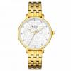 Curren 9046 Quartz Women Wristwatch Carved Flower