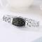 Fashion Ladies Women Unisex Stainless Steel Rhinestone Quartz Wrist Watch A-silver