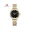 Generic Top Brand Luxury Elegant Quartz Women Watches Stainless Steel Strap Iced Out Casual Ladies Wrist Watch Reloj Mujer(GOLD BLACK)