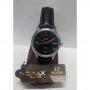Omax Black  Leather Strapped Women`s Watch