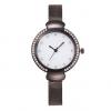 Generic Women Luxury Fashion Steel Watch Quartz Analog Watch Mens Mesh Strap WAtch New black