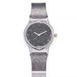 Fashion vansvar Women`s Casual Quartz Plastic  Band Newv Strap Watch Analog Wrist Watch-Gray