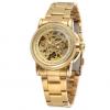 Winner Ms. Hanban Fashion and Leisure Small Watch Plate Steel Strip Gold Watch Machine Core Automatic Mechanical Watch