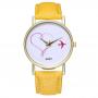Generic Tectores Zhou Lianfa Couple Love Watch Fashion Flow Leather Quartz Watch