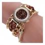 Duoya Fashion Women`s Ladies Braided Band Rhinestone Analog Quartz Wrist Watches