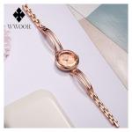 WWOOR Fashion Elegant Quartz Women Watch Rose Gold Women Wrist Watch New Ladies Brand Luxury Relogio Feminino Reloj Mujer 8866