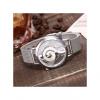 Duoya Bluerdream-Vansvar Casual Quartz Stainless Steel Band Marble Strap Watch Analog Wrist Watch-Sliver
