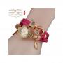 Generic Ladies Bracelet Watch Bracelet Watch + Wristband  Pink