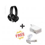 Sony extra bass Wired headphones + free Infinix Charger