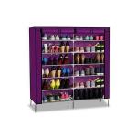 Portable Shoe Rack - 36 Pairs - Purple