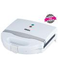 ARMCO AST-T1000 - 2 Slice Non Stick Sandwich Maker, 750W, White and Silver Lining