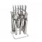 24 pcs stainless steel cutlery with stand