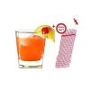 Clear Square Whisky Glasses - Set of 6 (+ Free Gift Hand Towel).