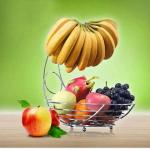 Stainless Steel Home Decor Kitchen Vegetable Fruit Basket Rack
