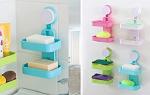 Double Layer Soap Box With Suction Cup Holder