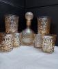 Whiskey Water Juice Decanter And With 6 Glasses