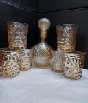 Whiskey Water Juice Decanter And With 6 Glasses