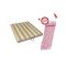 Wooden Bamboo Chopping Board Stripped 32 x 22 cm - Brown (+ Free Gift Hand Towel).