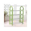 5 Layer Portable Foldable Shoe Rack - Green