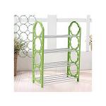 5 Layer Portable Foldable Shoe Rack - Green