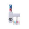 Automatic Toothpaste Dispenser and 5 Toothbrush Holder white normal