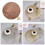 Round, Heavy and Classy Non-Woven Dining Table Mats