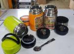 STAINLESS STEEL FOOD FLASK 800ml with fordable spoon