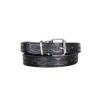 Fashion Trendy Kids Leather Belt - Black