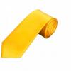 Fashion Men`s Women Satin Neck Tie - Yellow