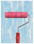 Red Textured Rollers - 7 inches (301)
