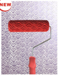 Red Textured Rollers - 7 inches (1801)