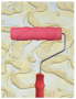 Red Textured Rollers - 7 inches (401)