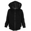 Fashion Black Fleeced Hoodie For Kids