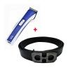 Nova Rechargeable Hair Trimmer with free Belt - White & Blue